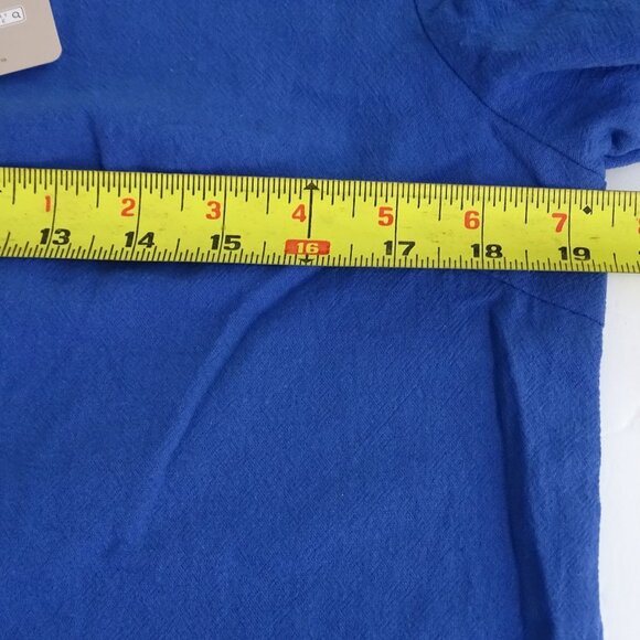 Emery Rose Blue Sheath Dress Women Size M Cotton Short Sleeve Casual Work NEW - Picture 7 of 9